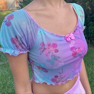 Sugar Thrillz Pixie Spritzer Crop-top